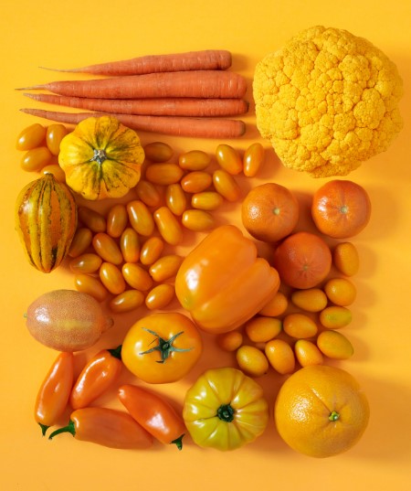 desbloquear el chacra consumiendo alimentos naranja